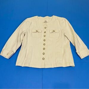 Christopher & Banks Off White Jacket